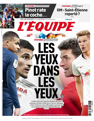 L’equipe du Lundi 17 Août 2020