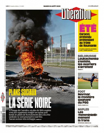 Libération du Mardi 18 Août 2020
