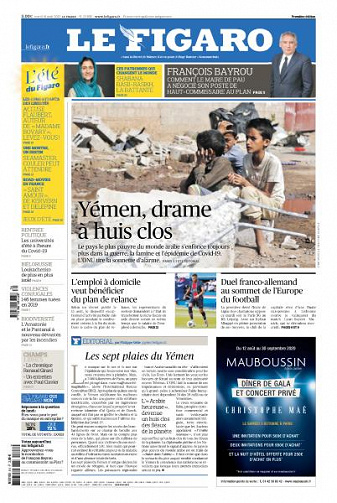 Le Figaro du Mardi 18 Août 2020