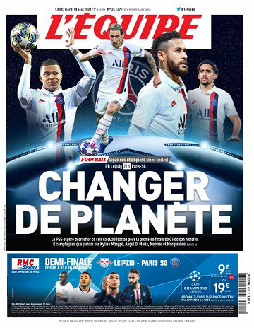 L’equipe du Mardi 18 Août 2020