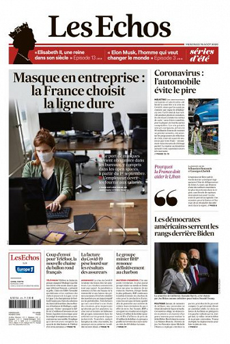 Les Echos du Mercredi 19 Août 2020