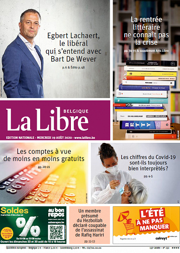 La Libre Belgique-Hainaut - Mercredi 19 Août 2020