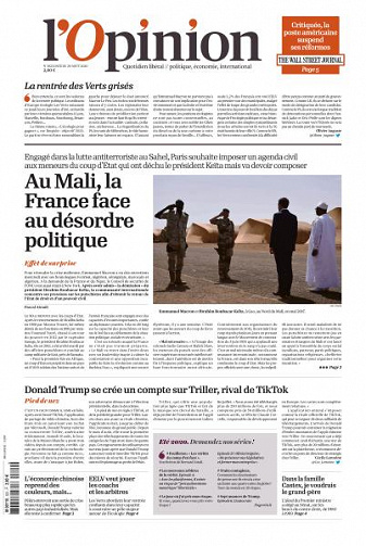 L’Opinion - 20 Août 2020