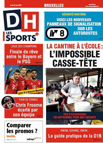 La Dernière Heure-Bruxelles - Jeudi 20 Août 2020