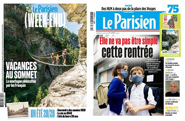 Pack Le Parisien + Le Parisien Week-End - Vendredi 21 Août 2020