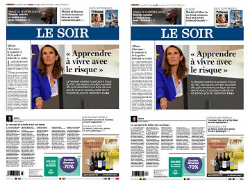Le Soir - 2 éditions - Bruxelles + Wallonie - Vendredi 21 Août 2020