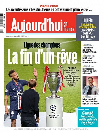 Aujourd’hui en France - 24 Août 2020