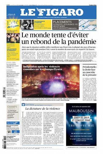 Le Figaro du Mardi 25 Août 2020