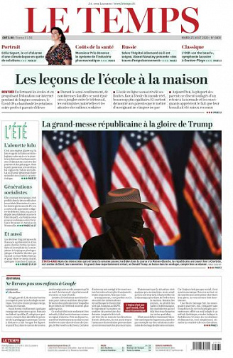 Le Temps - 25 Août 2020