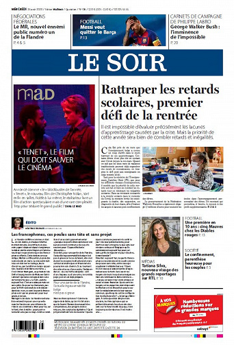 Le Soir - 26 Août 2020