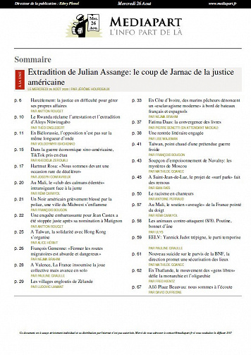 Mediapart - 26 Août 2020