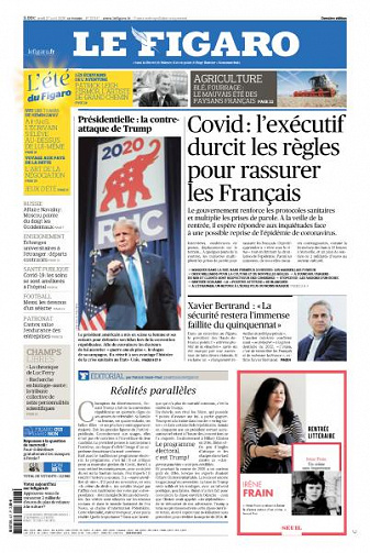 Le Figaro du Jeudi 27 Août 2020