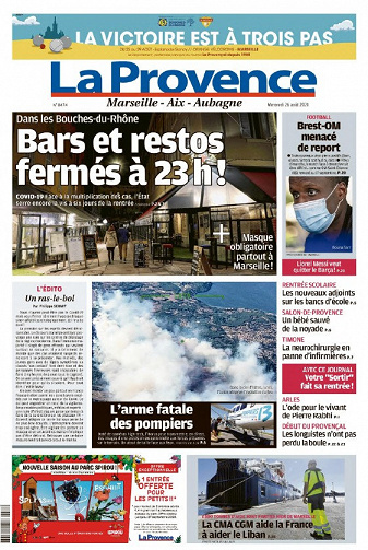 La Provence Marseille - 26 Août 2020