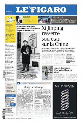 Le Figaro du Vendredi 28 Août 2020