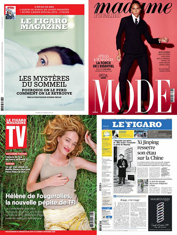 Pack Le Figaro et ses 3 suppléments - Vendredi 28 Août 2020