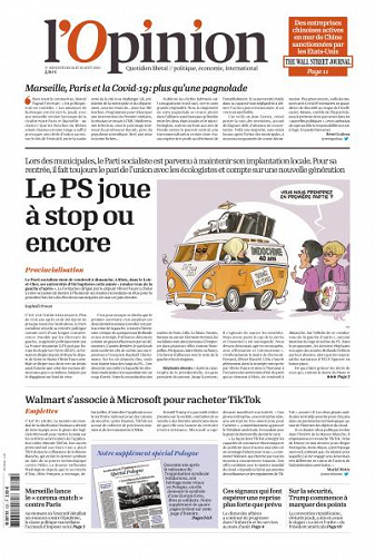 L’Opinion - 28-29 Août 2020