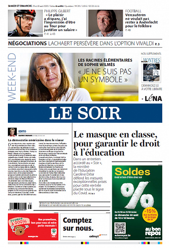 Le Soir Edition Bruxelles - Samedi 29 et Dimanche 30 Août 2020