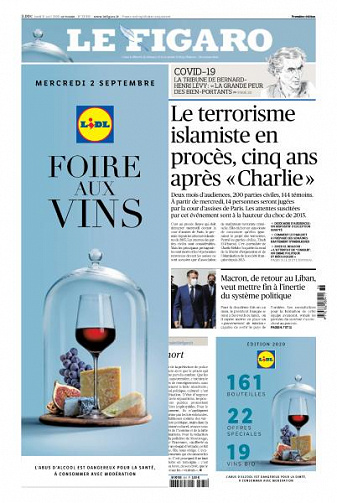 Le Figaro du Lundi 31 Août 2020