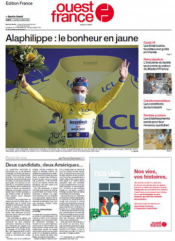 Ouest France - Edition France, Lundi 31 août 2020