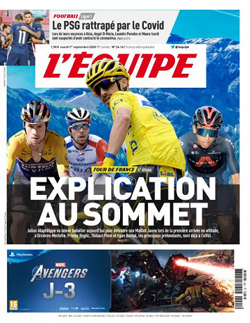 L’equipe du Mardi 1er Septembre 2020