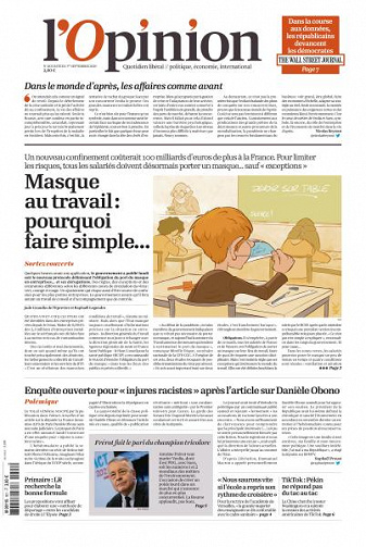 L’Opinion - 1 Septembre 2020