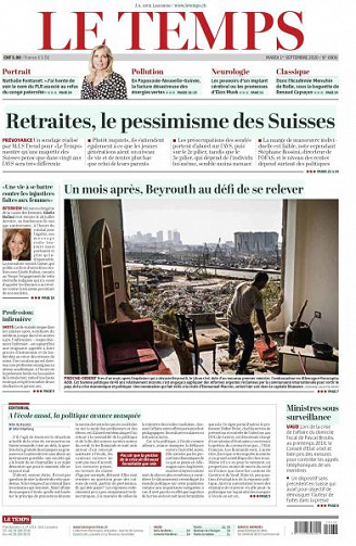 Le Temps - 1 Septembre 2020
