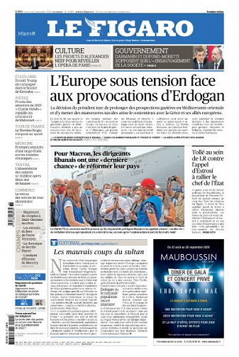 Le Figaro du Mercredi 2 Septembre 2020