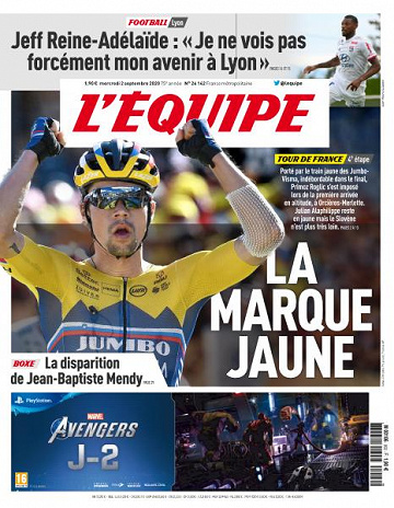L’equipe du Mercredi 2 Septembre 2020