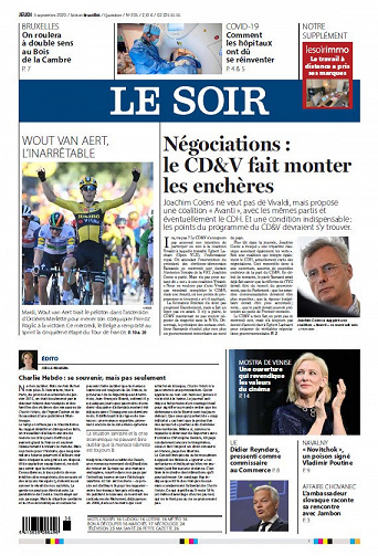 Le Soir - Jeudi 3 Septembre 2020