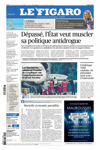 Le Figaro du Vendredi 4 Septembre 2020