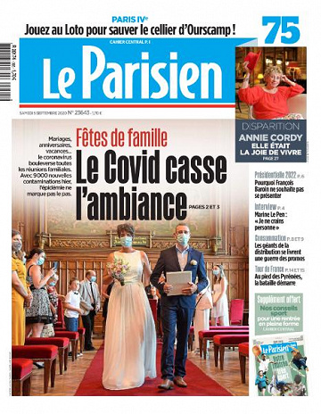 Le Parisien du Samedi 5 Septembre 2020