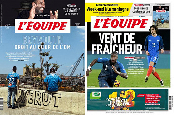 Pack L’Equipe + L’Equipe Magazine - Samedi 5 Septembre 2020
