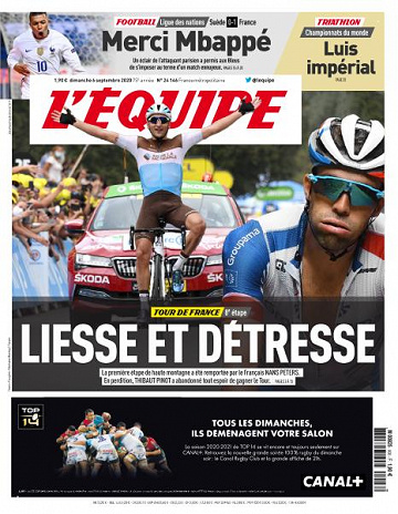 L’equipe du Dimanche 6 Septembre 2020