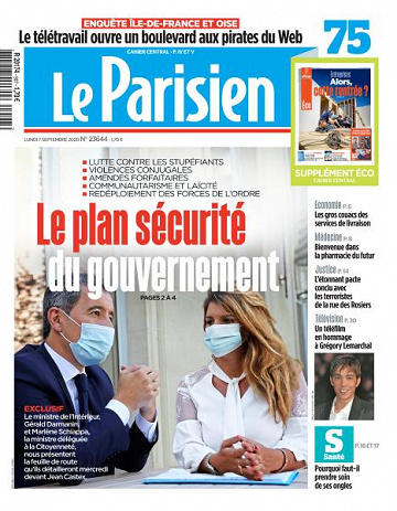 Le Parisien du Lundi 7 Septembre 2020