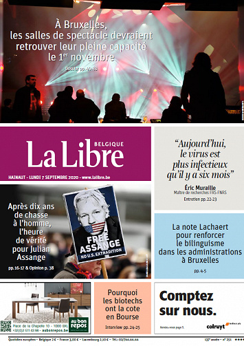 La Libre Belgique-Hainaut - Lundi 7 Septembre 2020