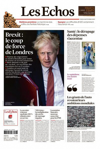 Les Echos du Mardi 8 Septembre 2020