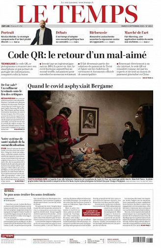 Le Temps - 8 Septembre 2020