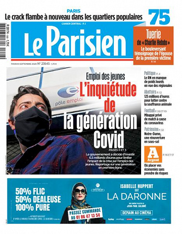 Le Parisien du Mardi 8 Septembre 2020