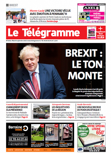 Le Télégramme Brest - Mardi 8 Septembre 2020