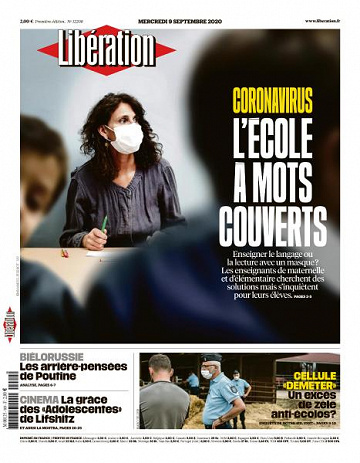 Libération du Mercredi 9 Septembre 2020