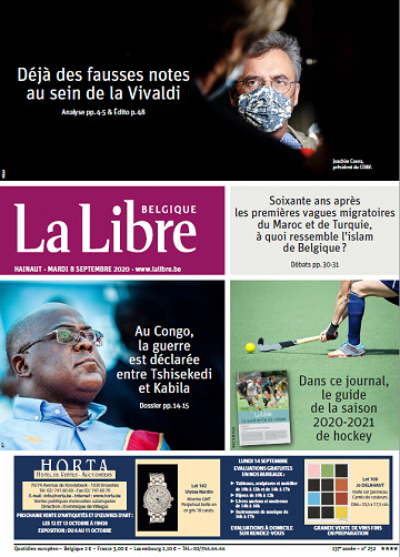 La Libre Belgique-Hainaut - Mardi 8 Septembre 2020