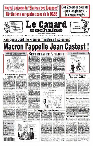 Le Canard Enchaîné N°5209 - 9 Septembre 2020