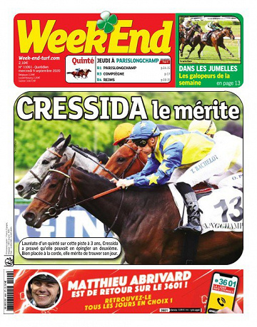 Week end du mercredi 09 septembre 2020
