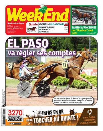 Weekend du jeudi 10 septembre 2020