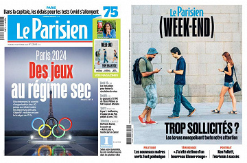 Pack Le Parisien + Le Parisien Week-End - Vendredi 11 Septembre 2020