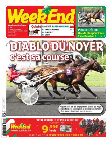 Week-end du vendredi 11 septembre 2020