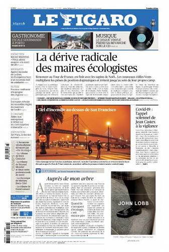Le Figaro du Samedi 12 et Dimanche 13 Septembre 2020