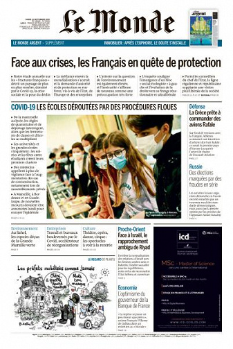 Le Monde du Mardi 15 Septembre 2020