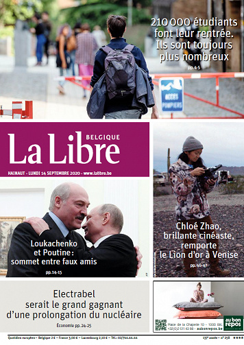 La Libre Belgique-Hainaut - Lundi 14 Septembre 2020