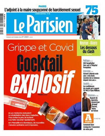 Le Parisien du Mardi 15 Septembre 2020